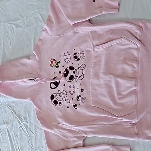 Champion Hoodie Pink Mario Large
